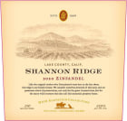 Shannon Ridge High Elevation Zinfandel 2020  Front Label