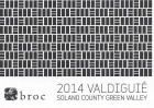 Broc Cellars  Valdiguie 2014 Front Label
