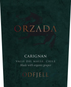 Odfjell Orzada Organic Carignan 2019  Front Label