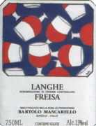 Bartolo Mascarello Langhe Freisa 2017  Front Label