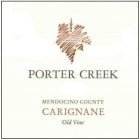 Porter Creek Old Vine Carignane 2020  Front Label