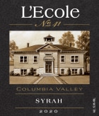 L'Ecole 41 Columbia Valley Syrah 2020  Front Label