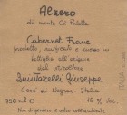 Giuseppe Quintarelli Alzero Cabernet 1987  Front Label