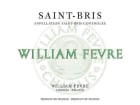 William Fevre Saint-Bris 2017 Front Label