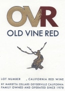 Marietta Cellars Old Vine Red Lot 74  Front Label
