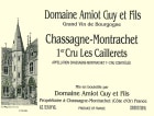 Guy Amiot Chassagne-Montrachet les Caillerets Premier Cru 2013 Front Label