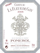 Chateau La Fleur de Gay  2005 Front Label