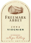 Freemark Abbey Viognier 2004 Front Label