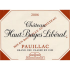 Chateau Haut-Bages Liberal  2006 Front Label