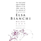 Elsa Bianchi Malbec 2009 Front Label