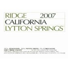 Ridge Lytton Springs Red Blend (375ML half-bottle) 2007 Front Label