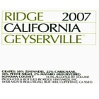 Ridge Geyserville (375ML half-bottle) 2007 Front Label