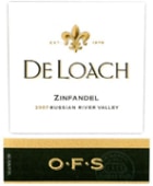 DeLoach O.F.S. Zinfandel 2007 Front Label
