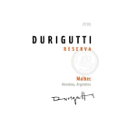 Durigutti Malbec Reserva 2006 Front Label