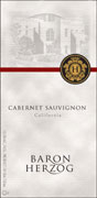 Baron Herzog Cabernet Sauvignon (OU Kosher) 2008 Front Label