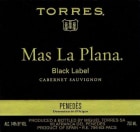 Familia Torres Mas La Plana Cabernet Sauvignon 2007 Front Label