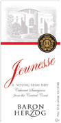 Jeunesse Semi-dry Cabernet Sauvignon (OU Kosher) 2008 Front Label