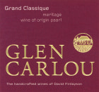 Glen Carlou Grand Classique 2008 Front Label