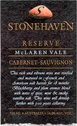 Stonehaven Reserve Cabernet Sauvignon 1996 Front Label