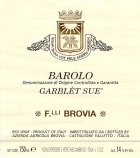 Brovia Garblet Sue Barolo 2006 Front Label