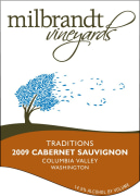 Milbrandt Traditions Cabernet Sauvignon 2009 Front Label