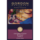 Gordon Brothers Syrah 2007 Front Label