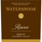 Waterbrook Reserve Merlot 2009 Front Label