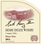 Henry Estate Pinot Noir 2014 Front Label
