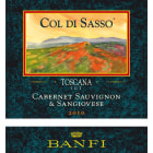 Banfi Col di Sasso 2010 Front Label
