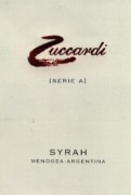 Zuccardi Serie A Syrah 2013 Front Label