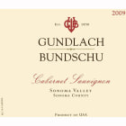 Gundlach Bundschu Cabernet Sauvignon 2009 Front Label