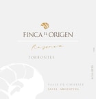 Finca El Origen Reserva Torrontes 2010 Front Label