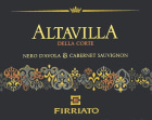 Firriato Altavilla della Corte Nero d'Avola & Cabernet Sauvignon 2014 Front Label