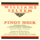Williams Selyem Coastlands Pinot Noir 2010 Front Label