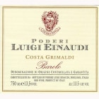 Luigi Einaudi Barolo Costa Grimaldi 2008 Front Label