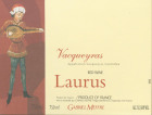 Gabriel Meffre Vacqueyras Laurus 2001 Front Label