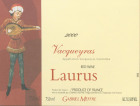 Gabriel Meffre Vacqueyras Laurus 2000 Front Label