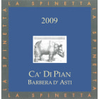La Spinetta Barbera d'Asti Ca Di Pian 2009 Front Label