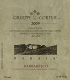 Giuseppe Cortese Rabaja Barbaresco 2009 Front Label