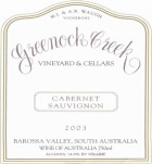 Greenock Creek Roennfeldt Road Cabernet Sauvignon 2003 Front Label