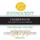 St. Innocent Freedom Hill Chardonnay 2012 Front Label