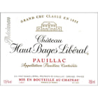 Chateau Haut-Bages Liberal  2011 Front Label