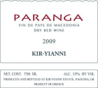 Kir-Yianni Paranga Dry Red 2009 Front Label