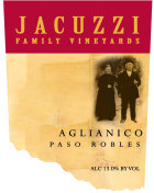 Jacuzzi Aglianico 2012 Front Label