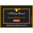 Archery Summit Renegade Ridge Estate Pinot Noir 2006 Front Label