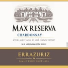 Errazuriz Max Reserva Chardonnay 2012 Front Label