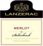 Lanzerac Merlot 2013 Front Label