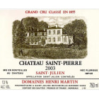 Chateau Saint-Pierre  2003 Front Label