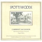 Spottswoode Cabernet Sauvignon 1986 Front Label