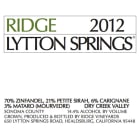 Ridge Lytton Springs Red Blend (375ML half-bottle) 2012 Front Label